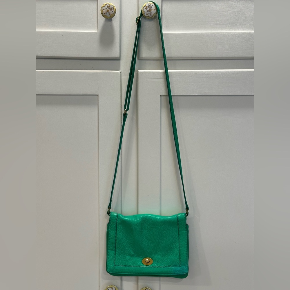 J. Crew Vibrant Green Crossbody Bag